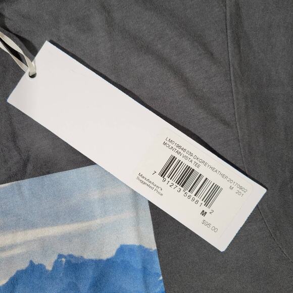 Fila Mountain Vista Tee Dark Grey Heather M NWT - Picture 9 of 10